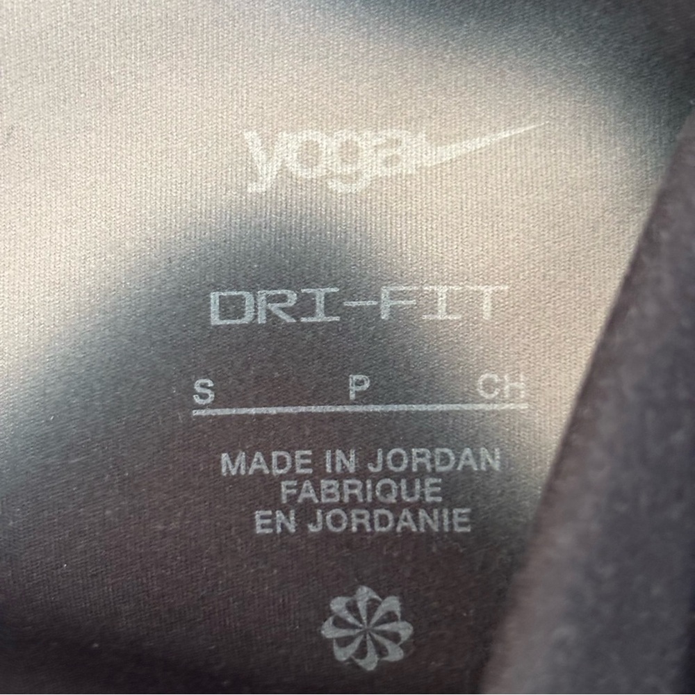 Nike Yoga Dri-FIT High Rise Leggings Grey Black Gradient Tie Dye Size S 7/8 - Picture 4 of 6